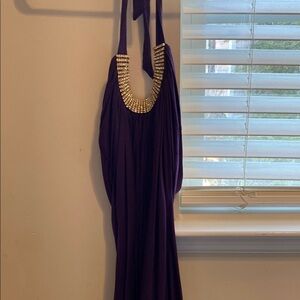 Boutique Purple Halter Top